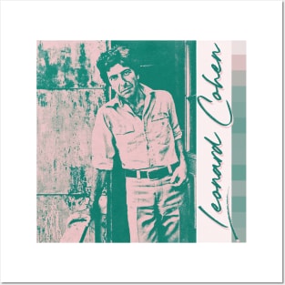 Leonard Cohen /// Vintage Aesthetic Fan Art Design Posters and Art